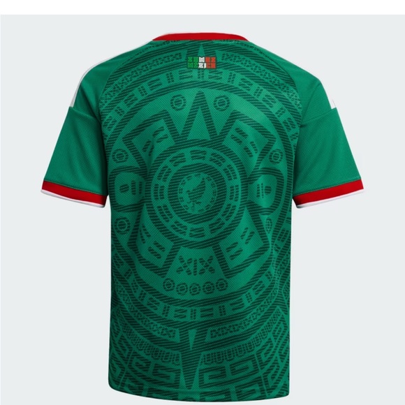 adidas Men's Green Soccer Polo with Red and White Trim - Picture 13 of 16